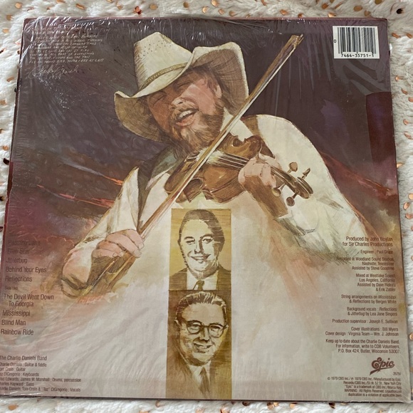 The Charlie Daniel’s Band The Million Mile Reflections Vinyl. 1979. Retro. - Picture 2 of 4